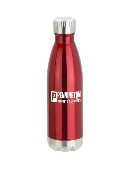 City Go Red 17 oz Insulated Bottle w/Pennington Logo