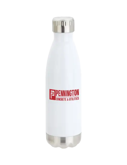 City Go White 17 oz Insulated Bottle w/Pennington Logo