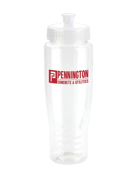 Roam Clear 28 oz Eco-Polyclear Bottle with Push Pull Lid w/Pennington Logo
