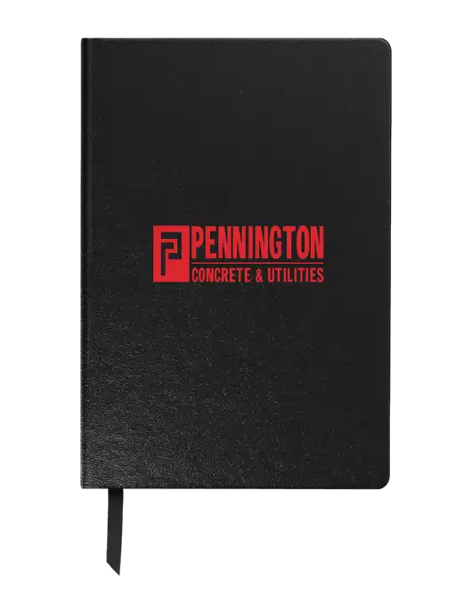 Achieve Black Hardcover Journal, 5.5 x 8.37 w/Pennington Logo