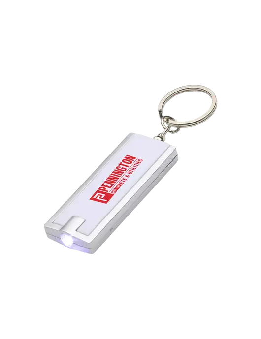 Simple Touch White LED Keychain w/Pennington Logo