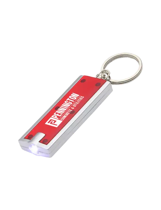 Simple Touch Red LED Keychain w/Pennington Logo