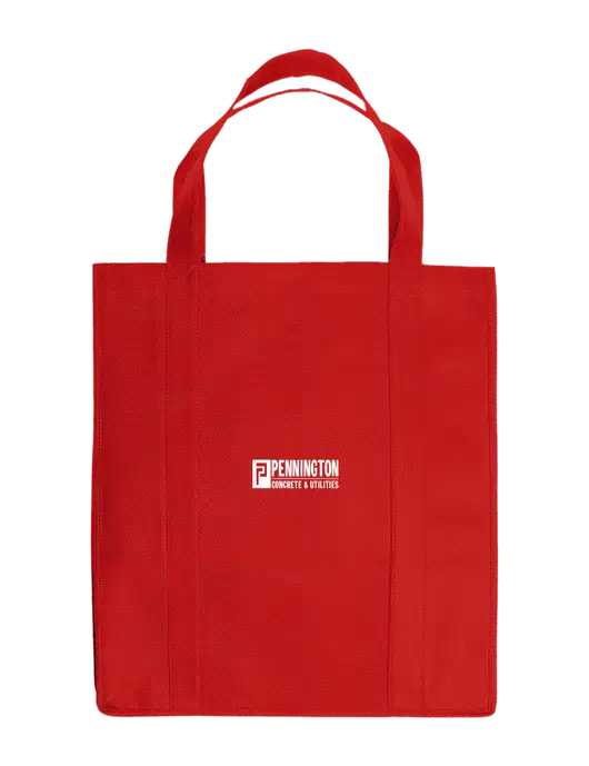 Eco Reusable Jumbo Red Shopping Bag w/Pennington Logo