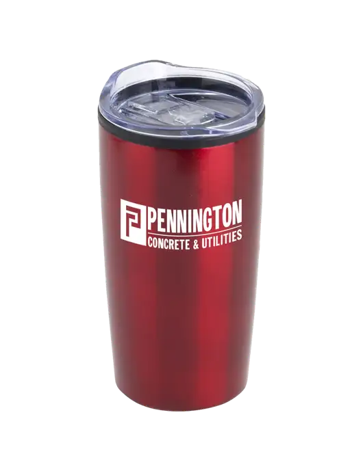 Olympus Red 20 oz Tumbler w/Pennington Logo