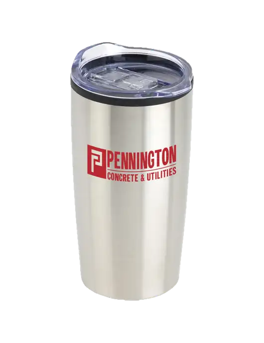 Olympus Silver 20 oz Tumbler w/Pennington Logo