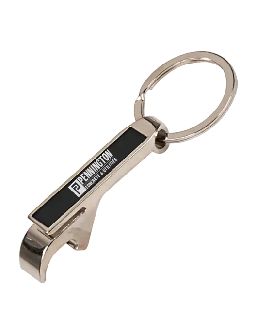 Black Bottle Opener Keychain w/Pennington Logo