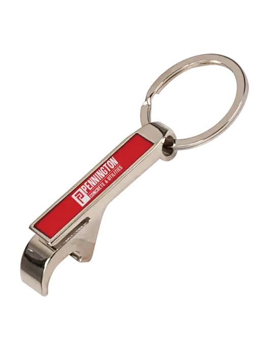 Red Bottle Opener Keychain w/Pennington Logo