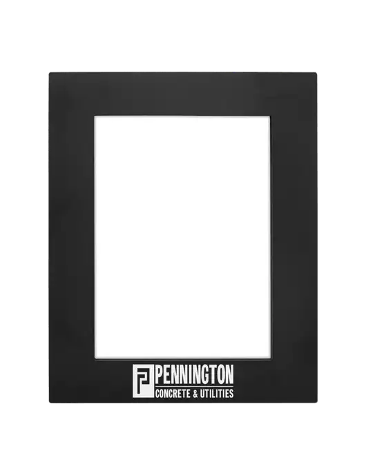 Black Aluminum Photo Frame, 5 x 7 w/Pennington Logo