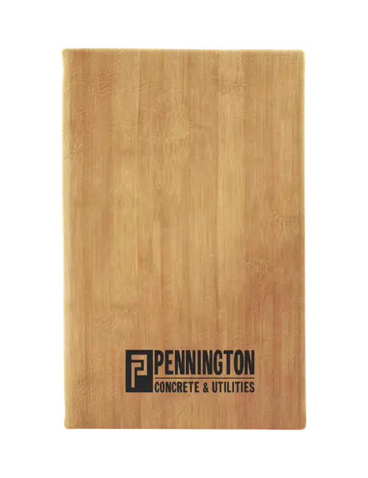 Bamboo Leatherette 5.25 x 8.25 Journal w/Pennington Logo
