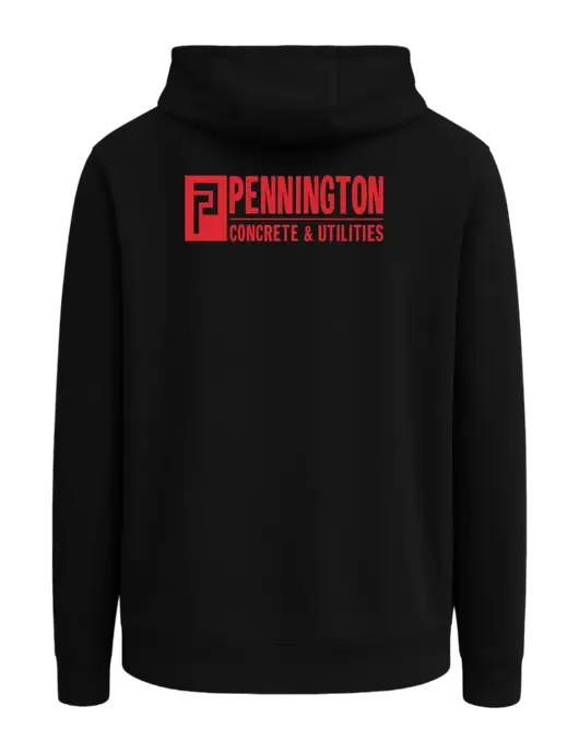 Black Fleece Sport-Wick Hooded Pullover w/Pennington Logo, Pennington Icon Logo
