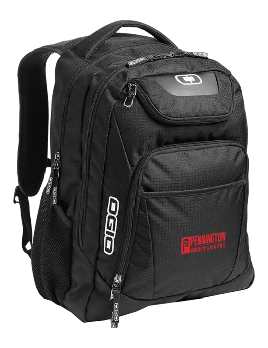OGIO Black/Silver Excelsior Laptop Backpack w/Pennington Logo