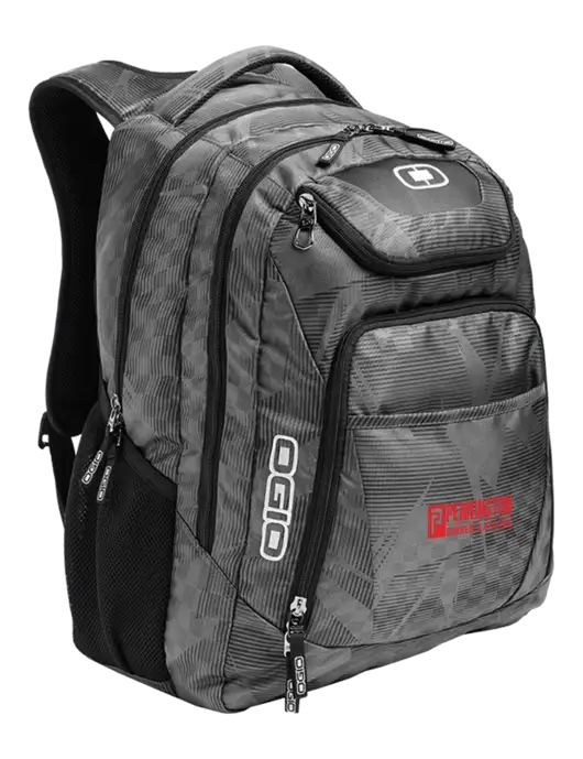OGIO Race Day Silver Excelsior Laptop Backpack w/Pennington Logo