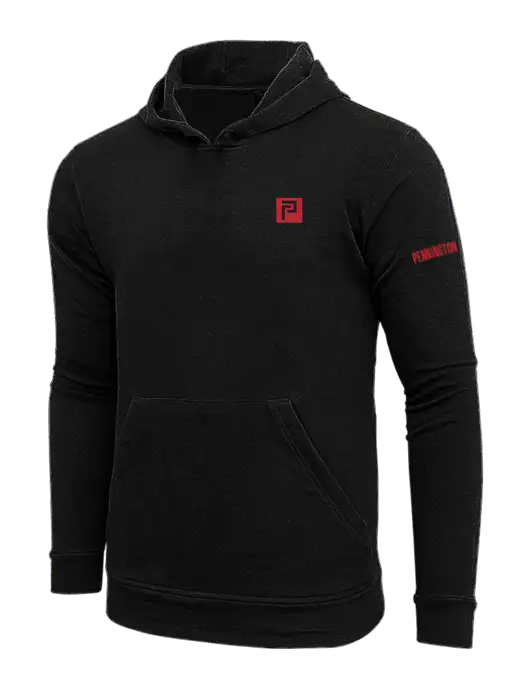 Adidas Black Fleece Hooded Sweatshirt w/Pennington Icon Logo, Pennington Logo