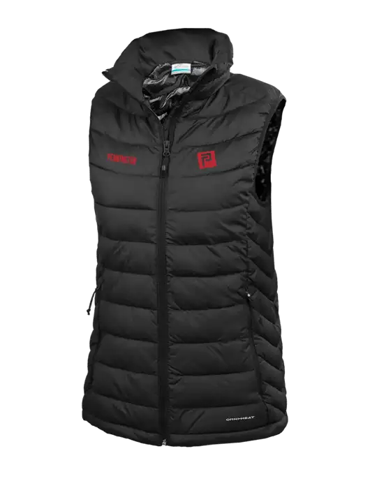 Columbia Womens Black Powder Lite Vest w/Pennington Icon Logo, Pennington Logo