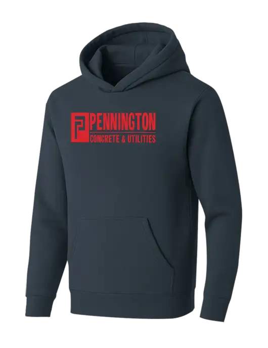 BELLA+CANVAS Dark Grey Sponge Fleece Pullover Hoodie w/Pennington Logo