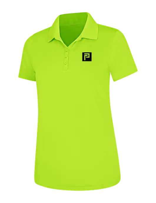 Safety Yellow Womens Dry Zone UV Mesh Polo w/Pennington Icon Logo