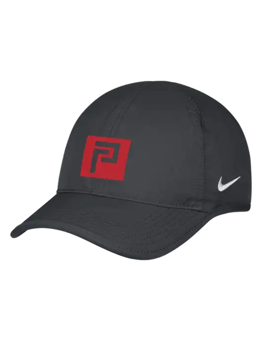 Nike Charcoal Featherlight Cap w/Pennington Icon Logo, Pennington Logo