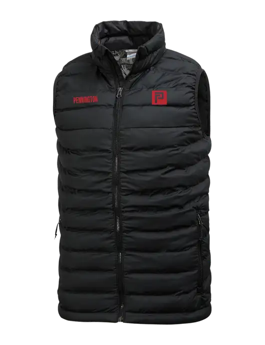 Columbia Black Powder Lite Vest w/Pennington Icon Logo, Pennington Logo