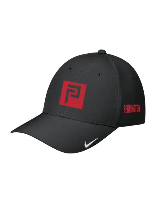 Nike Black Dri-FIT Legacy Cap w/Pennington Icon Logo, Pennington Logo