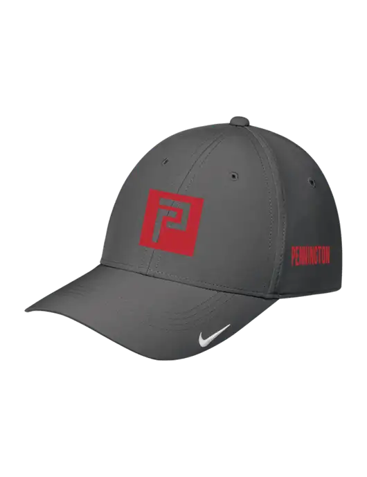 Nike Dark Grey Dri-FIT Legacy Cap w/Pennington Icon Logo, Pennington Logo