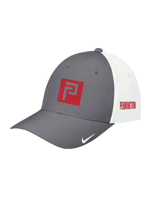 Nike Dark Grey/White Dri-FIT Legacy Cap w/Pennington Icon Logo, Pennington Logo