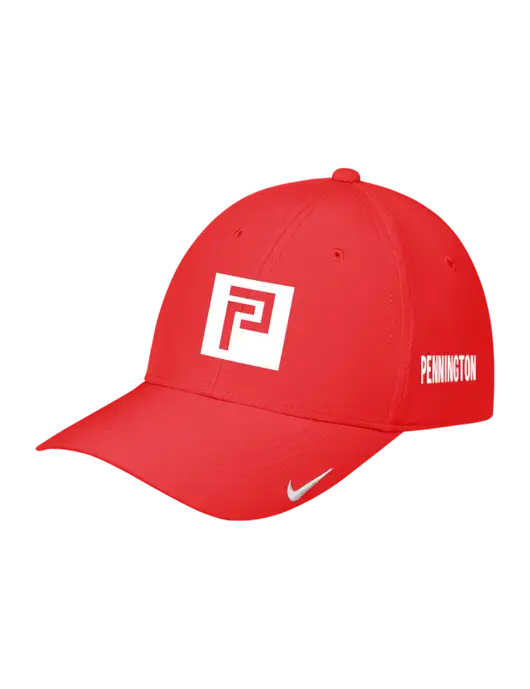 Nike Red Dri-FIT Legacy Cap w/Pennington Icon Logo, Pennington Logo