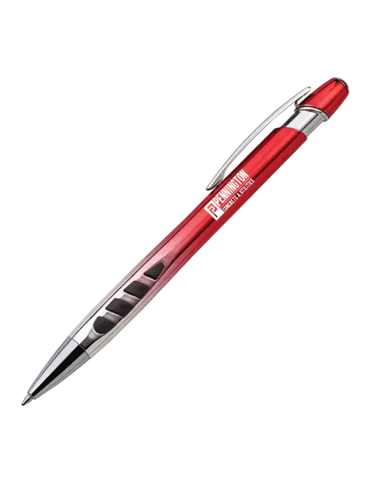 Zenith Red Ballpoint Pen - Blue ink w/Pennington Logo