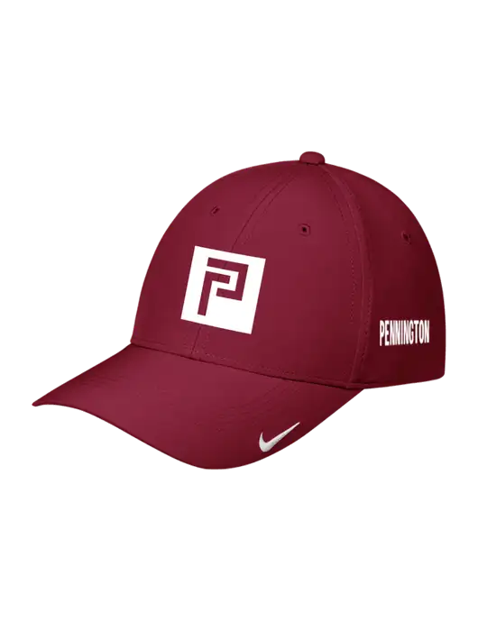Nike Cardinal Dri-FIT Legacy Cap w/Pennington Icon Logo, Pennington Logo
