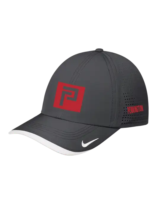 Nike Dark Grey/White Dri-FIT Perforated Performance Cap w/Pennington Icon Logo, Pennington Logo