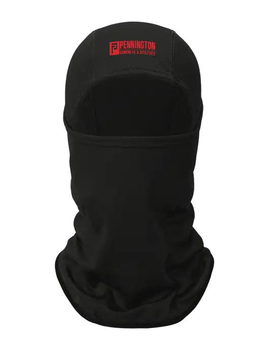 Black CornerStone Smooth Fleece Face Mask w/Pennington Logo