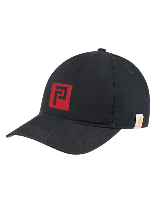 Carhartt Black Cotton Canvas Cap w/Pennington Icon Logo, Pennington Logo