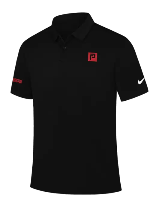 Nike Black Dry Essential Solid Polo w/Pennington Icon Logo, Pennington Logo