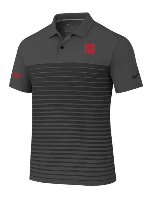 Nike Dark Grey Dri-FIT Vapor Block Polo w/Pennington Icon Logo, Pennington Logo