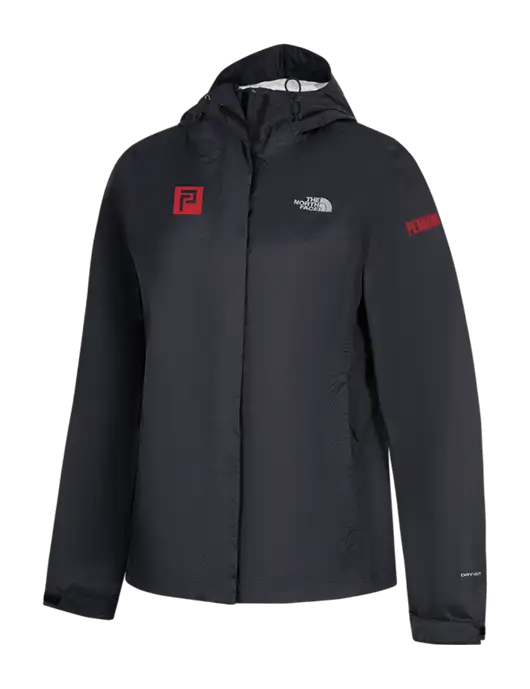 The North Face Womens Black DryVent Rain Jacket w/Pennington Icon Logo, Pennington Logo