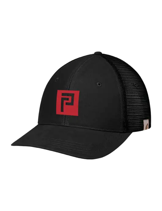 Carhartt Black Canvas Trucker Cap w/Pennington Icon Logo, Pennington Logo