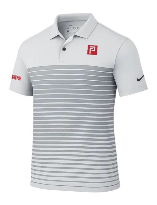 Nike Light Grey Dri-FIT Vapor Block Polo w/Pennington Icon Logo, Pennington Logo
