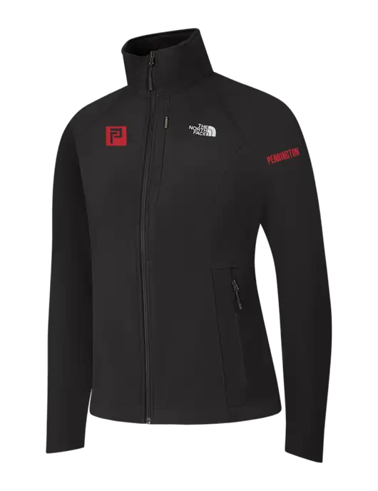 North Face Womens Black Apex Barrier Soft Shell Jacket  w/Pennington Icon Logo, Pennington Logo