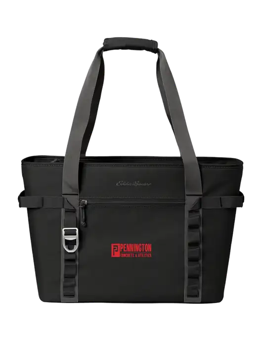 Eddie Bauer Black/Medium Grey Max Cool Tote Cooler  w/Pennington Logo