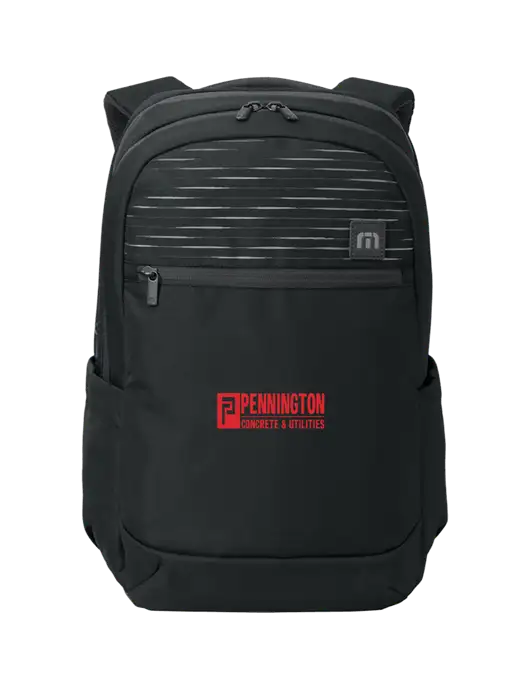 TravisMathew Black Approach Backpack w/Pennington Logo