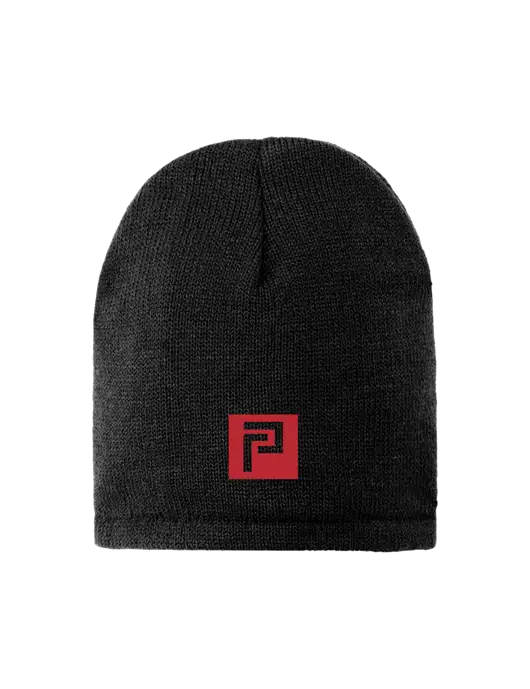 Black Fleece-Lined Beanie Cap w/Pennington Icon Logo
