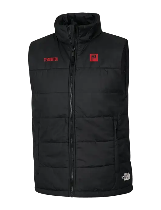 The North Face Black Everyday Insulated Vest w/Pennington Icon Logo, Pennington Logo