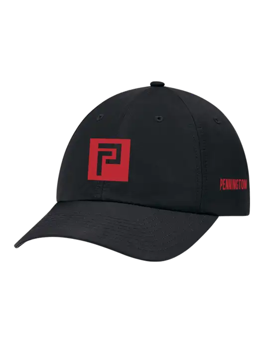 Richardson Relaxed Performance Lite Black Cap w/Pennington Icon Logo, Pennington Logo