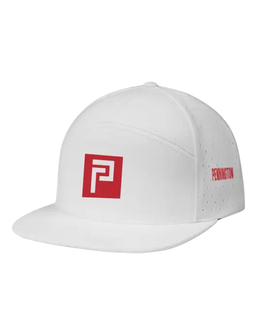 Richardson White Cannon Cap w/Pennington Icon Logo, Pennington Logo