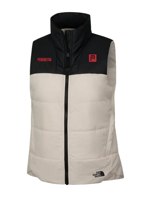 The North Face Womens Ivory Everyday Insulated Vest w/Pennington Icon Logo, Pennington Logo