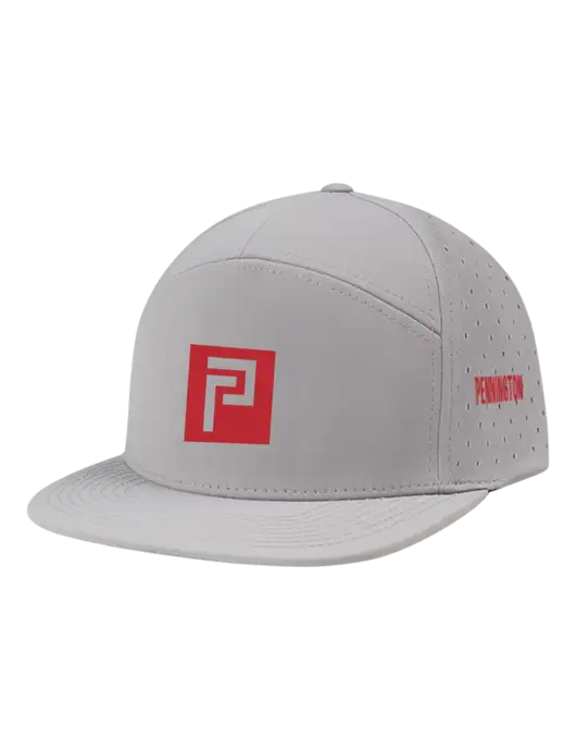 Richardson Light Grey Cannon Cap w/Pennington Icon Logo, Pennington Logo