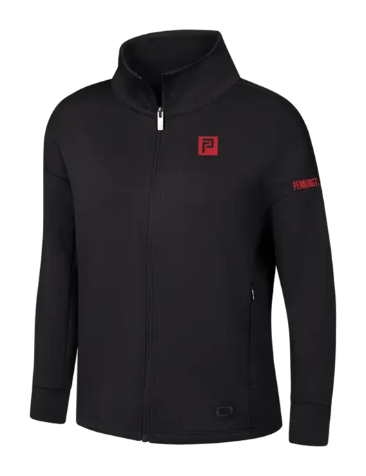 OGIO Womens Black Transcend Full-Zip w/Pennington Icon Logo, Pennington Logo