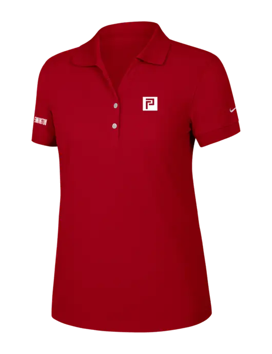 Nike Womens Dri-FIT Classic Red Polo w/Pennington Icon Logo, Pennington Logo