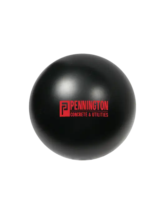 Black Stress Reliever Ball w/Pennington Logo