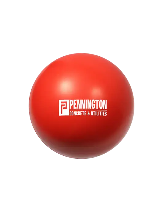 Red Stress Reliever Ball w/Pennington Logo