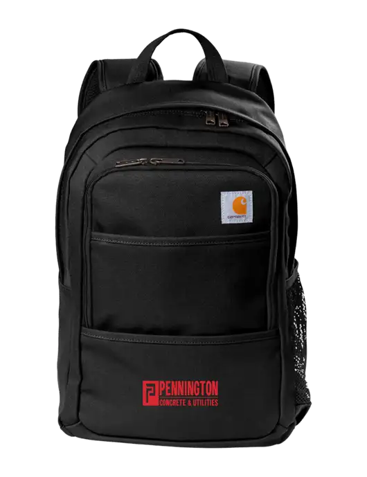 Carhartt Black Foundry Series Backpack w/Pennington Logo